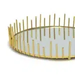 Round Bars Tray With Mirror - Image 2