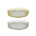 Round Bars Tray With Mirror
