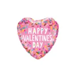 Pink Hear Valentines Foil Balloon