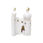 Slanted 2 Dome Mosque Resin Decorative