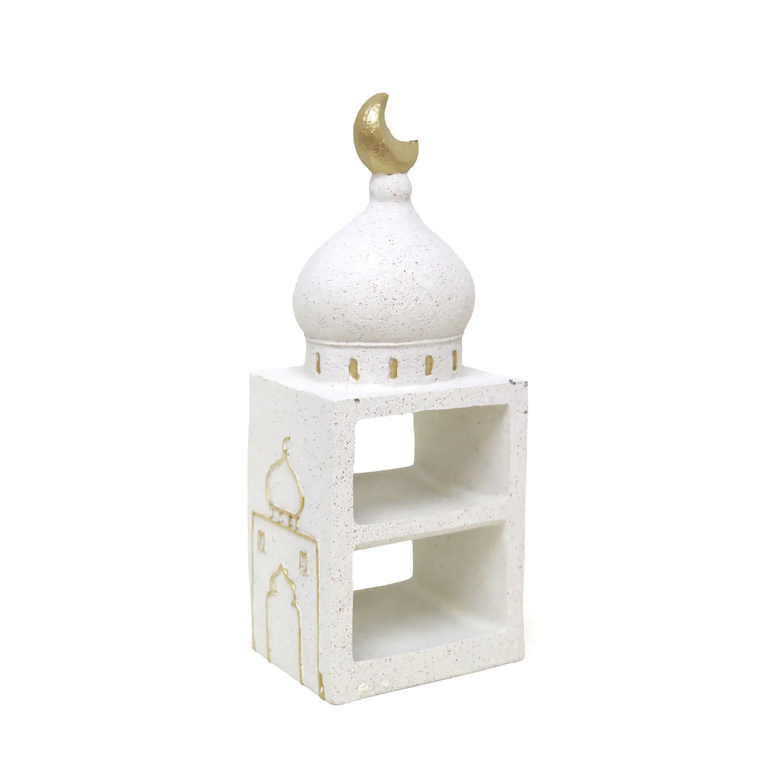 2KM24367T31 Side Mid 2 level Tower Mosque Resin - Image 1