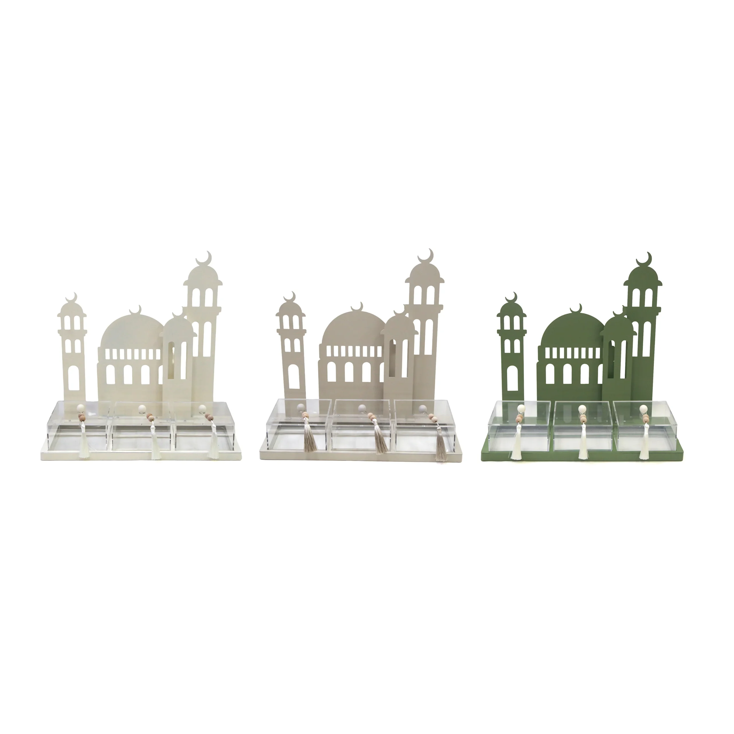 30213-16 3 Plexi Canister Metal Mosque Tower Facade - Image 1