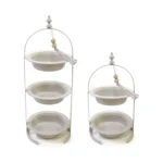 2 Tier Round Plate Stand - Image 2