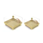 Square Plexi Cover Metal Tray - Image 4