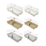 Rectangle Plexi Cover Metal Tray