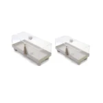 Rectangle Plexi Cover Metal Tray - Image 2