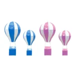 Cube Base Wooden Air Balloon