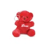 Love Heart Bear Plush Keychain - Image 2