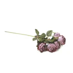 Five Pearl Roses Artificial Branch - Image 2