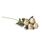 Five Pearl Roses Artificial Branch - Image 4