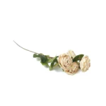 Four rolled-edge English roses Artificial Branch - Image 2