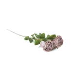 Four rolled-edge English roses Artificial Branch - Image 3