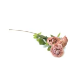 Four rolled-edge English roses Artificial Branch - Image 4