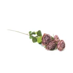 Four rolled-edge English roses Artificial Branch - Image 5