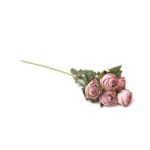 Five Pearl Roses Artificial Branch - Image 6