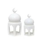 White Open doors Mosque Ceramic Deco