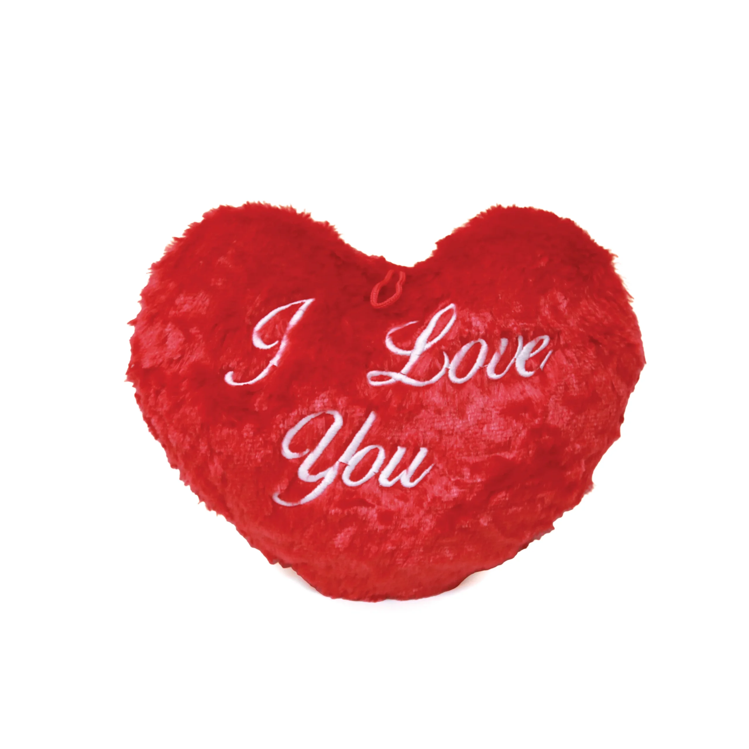 Artboard 46 Red Furry Heart Plush Toy - Image 1