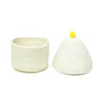 Cone Cover Woven Basket set of 2 - Image 4