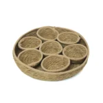 7 Mini One Big Bamboo Basket Set - Image 2