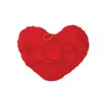 Red Furry Heart Plush Toy - Image 2