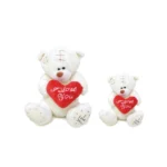 "I Love You" Heart White Bear Plush Toy
