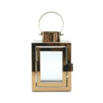 Cube Glass Metal Lantern - Image 3
