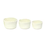 Round Woven Basket set of 3 - Image 2