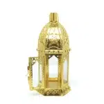 Gold Islamic Pattern Metal Lantern - Image 2
