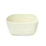 Rectangle Woven Basket set of 3 - Image 4