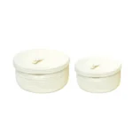 Handle Cover Woven Basket set of 2 - Image 2