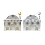printed Pattern White Three Doors Mosque