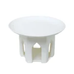 White Open Doors Footed Ceramic Plate - Image 2