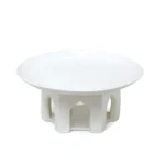 White Open Doors Footed Ceramic Plate - Image 3