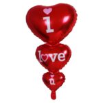 Heart Shaped "I Love You" Red Foil Balloon