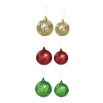 Textured Glass Ball Ornament