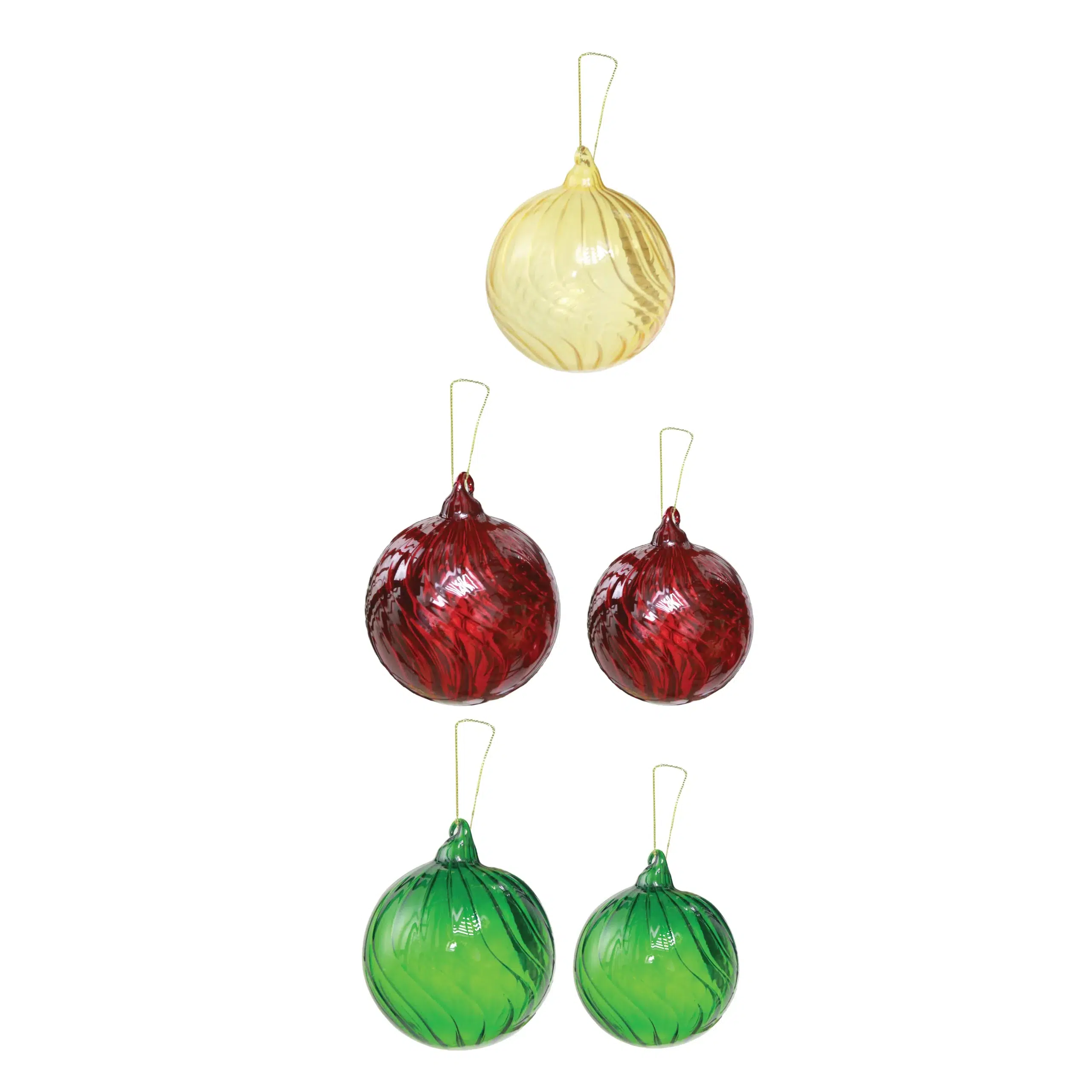 YQ1450508C & YQ1450534C Clear Glass Ball Ornament - Image 1