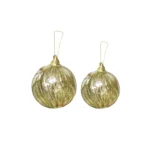 Textured Glass Ball Ornament - Image 2