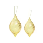 Clear Glass Tear Drop Ornament - Image 2