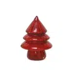 Mini Ribbed Christmas Tree Glass Decorative - Image 4