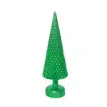 Patterned Footed Christmas Tree Glass Led Decorative