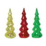Wavy Christmas Tree Glass Led Decorative