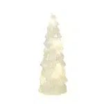 Ivory Silver Glittered Spiked Christmas Tree Decorative - Image 2