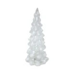 Clear White Christmas Tree Glass Led Decorative