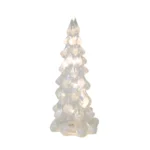Clear White Christmas Tree Glass Led Decorative - Image 2