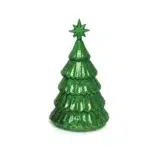 Star Top Ribbed Christmas Tree Glass Led Decorative - Image 2