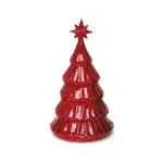 Star Top Ribbed Christmas Tree Glass Led Decorative - Image 4