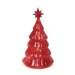 Star Top Ribbed Christmas Tree Glass Led Decorative - Image 5